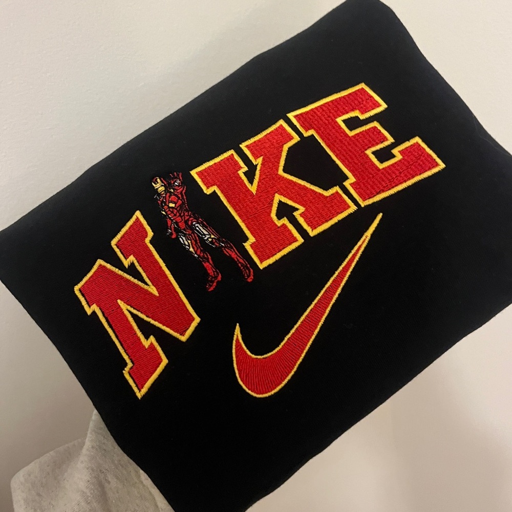 Iron Man Nike Embroidered Crewneck Sweatshirt
